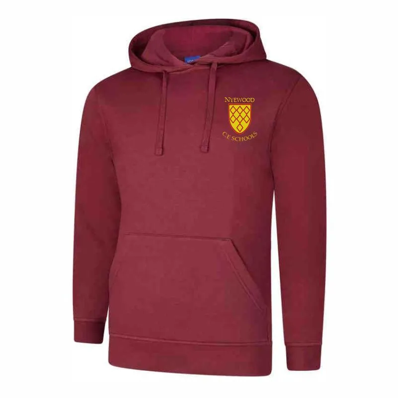 Nyewood Infants Maroon Hoodie Front.webp