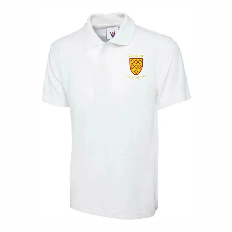 Nyewood Infants White Polo Front.webp
