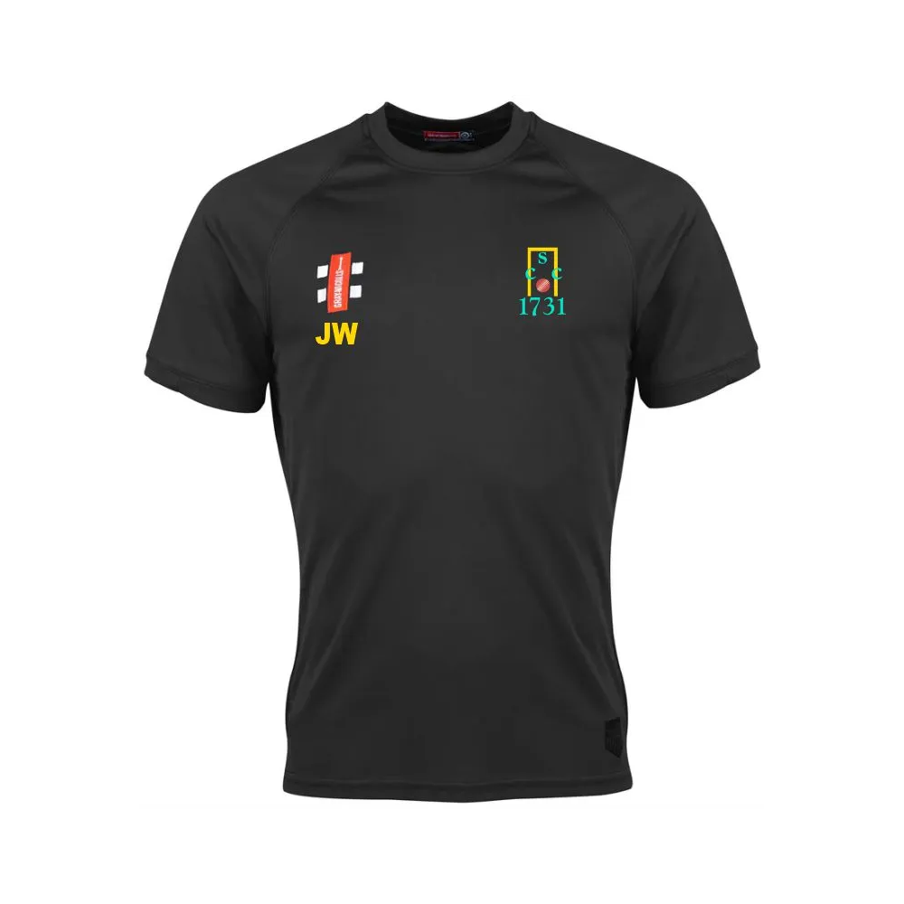 Slindon CC Training Shirt Black SS.webp