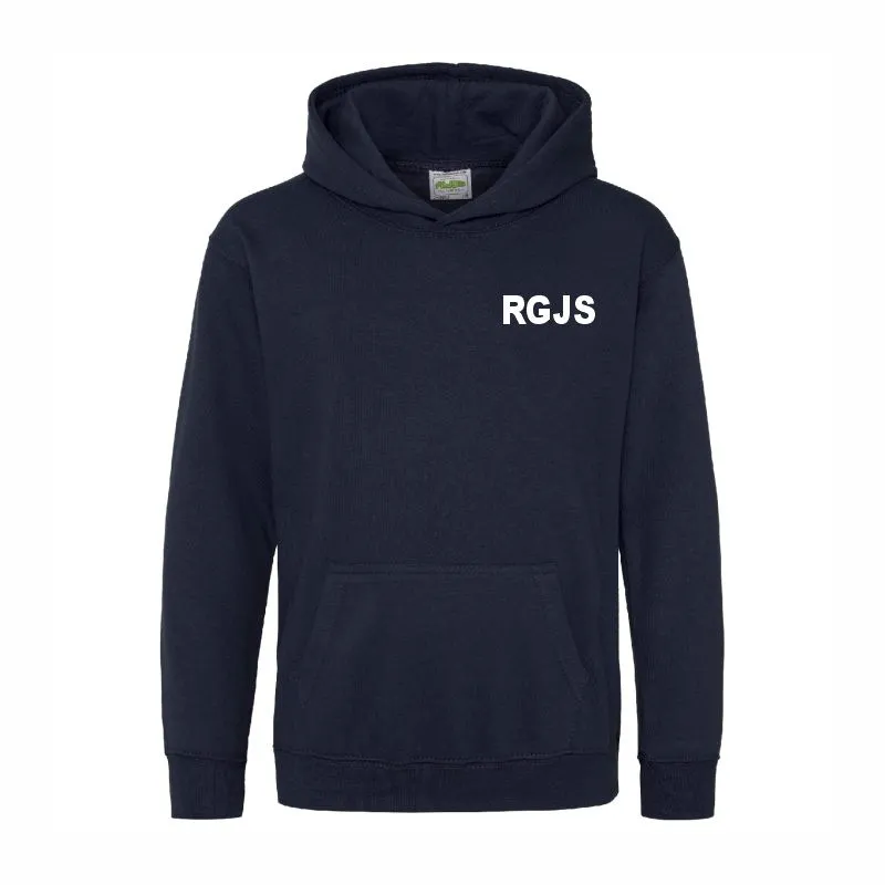 RGJS Navy Hoodie Front.webp