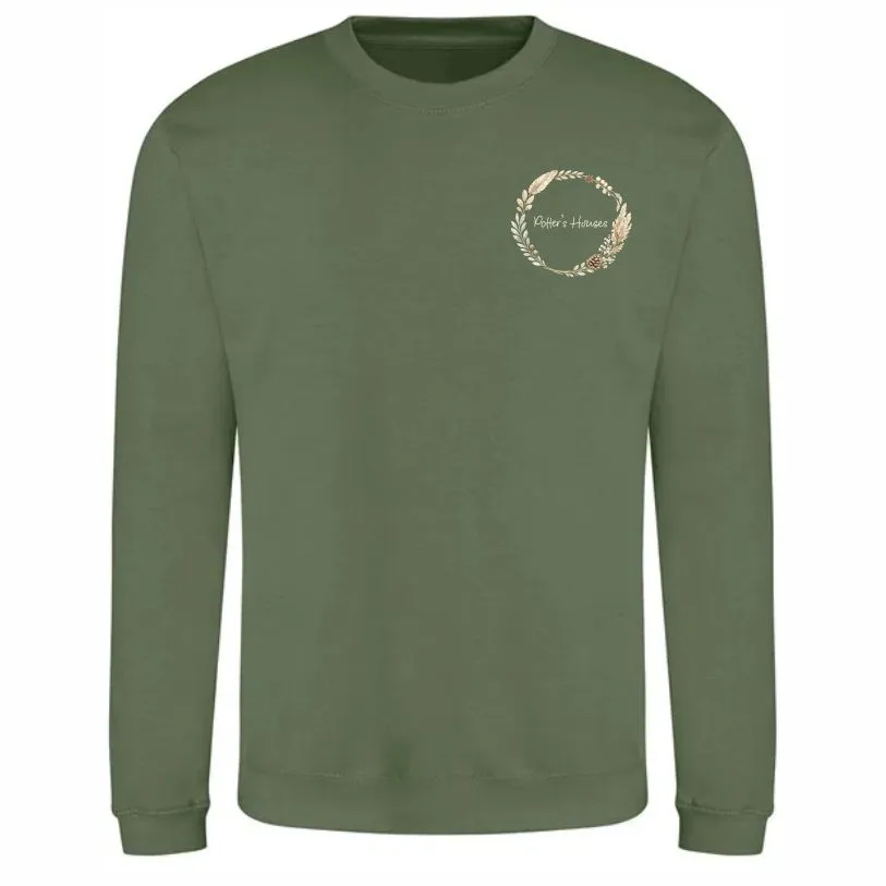 Potters Sweatshirt Front Earthy Green.webp