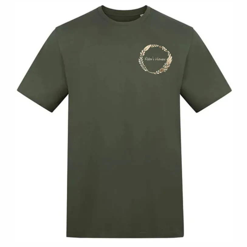 Potters T Shirt Front Earthy Green.webp