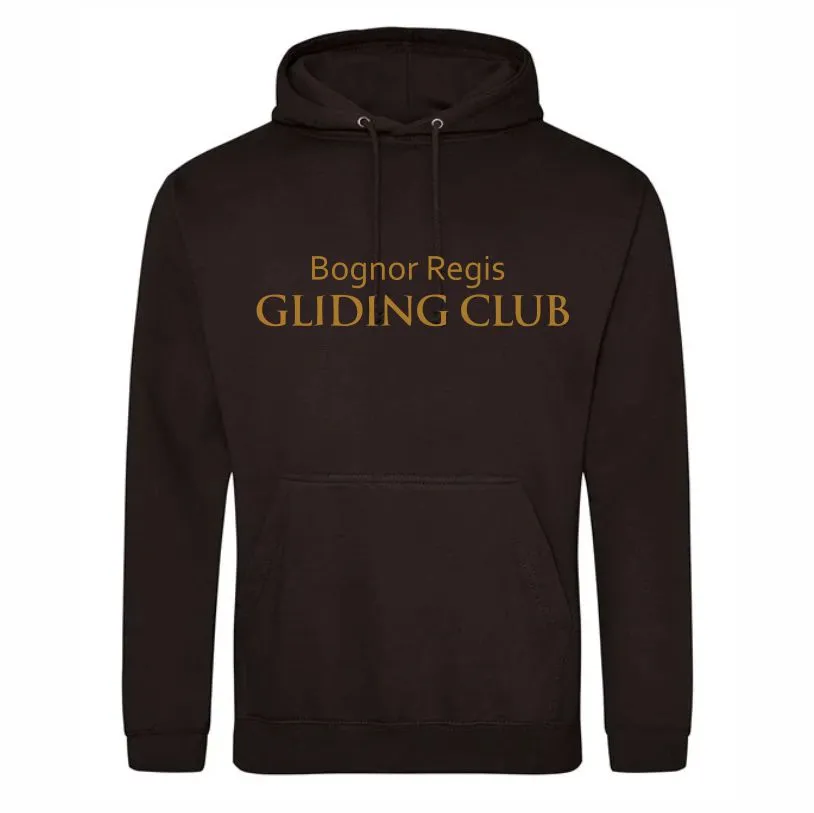 Gliding Club Hoodie Black Front.webp