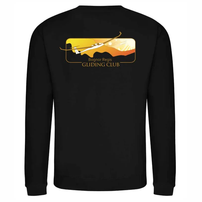 Gliding Club Sweatshirt Black Back.webp