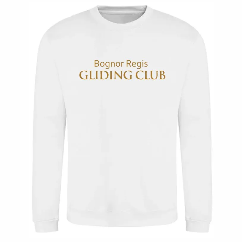 Gliding Club Sweatshirt White Front.webp