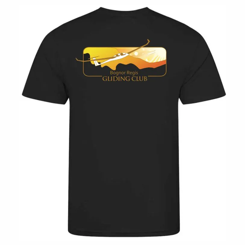 Gliding Club Poly Tee Black Back.webp