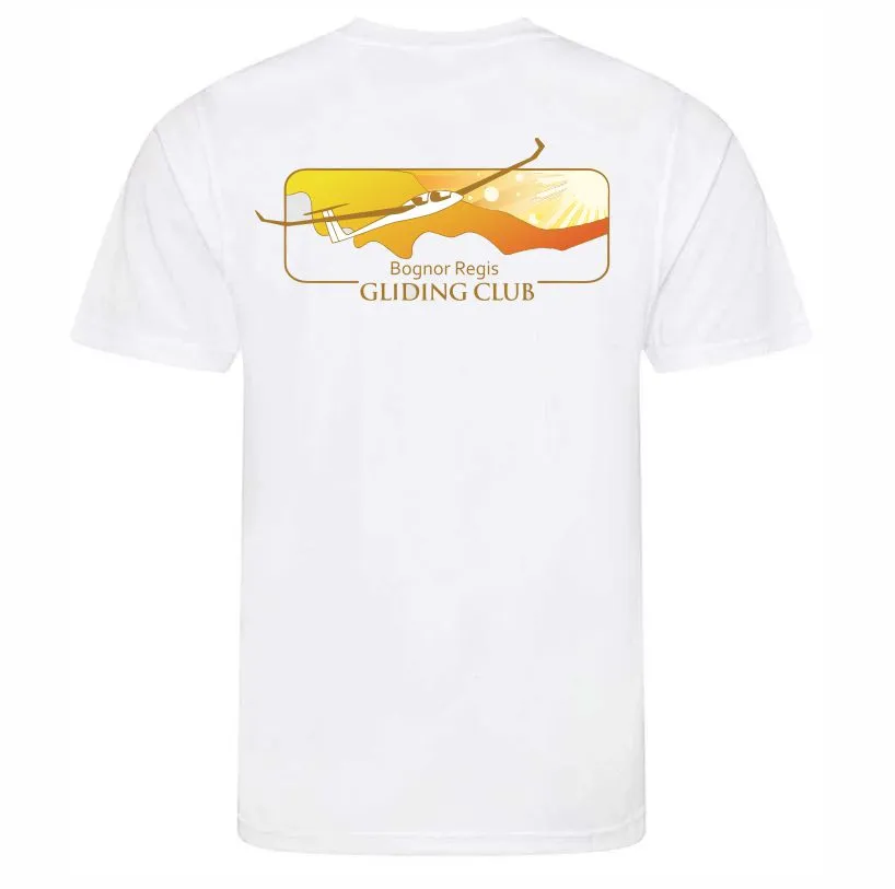 Gliding Club Poly Tee White Back.webp