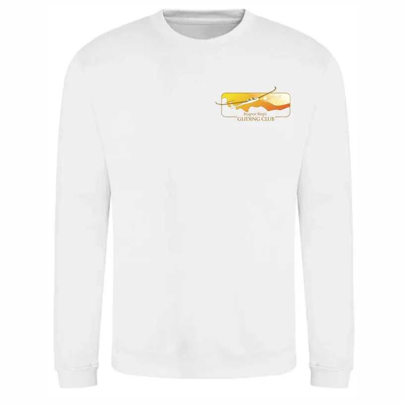 Gliding Club Sweatshirt White Front.webp