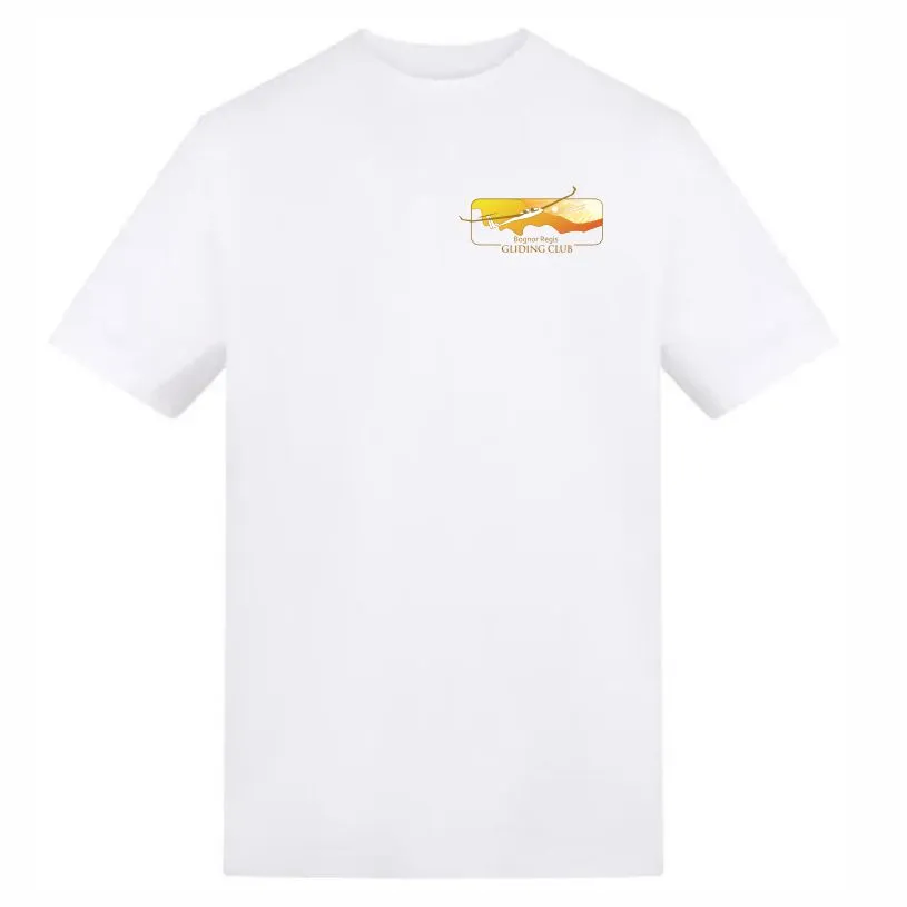 Gliding Club Cotton Tee White Front.webp