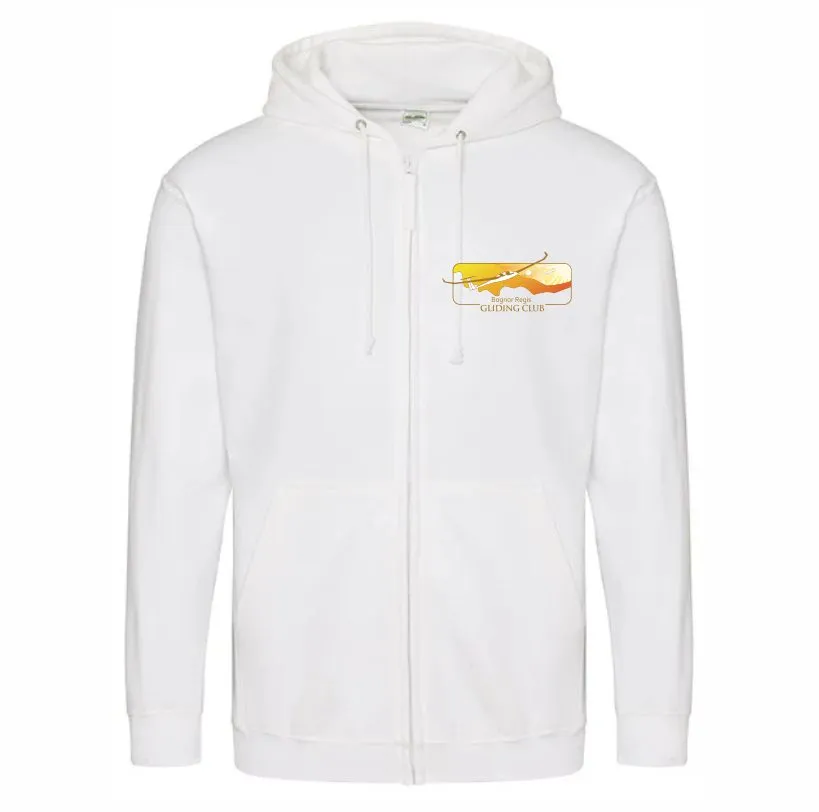 Gliding Club Zoodie White Front.webp