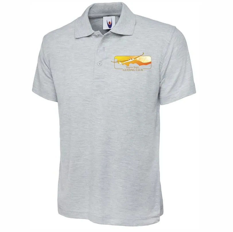 Gliding Club Polo Grey Front.webp