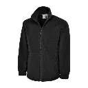 GR61 Uneek Eco Full Zip Fleece Jacket Black.webp