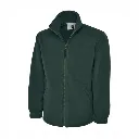 GR61 Uneek Eco Full Zip Fleece Jacket Bottle Green.webp