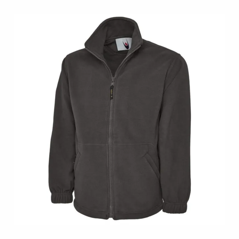 GR61 Uneek Eco Full Zip Fleece Jacket Charcoal.webp
