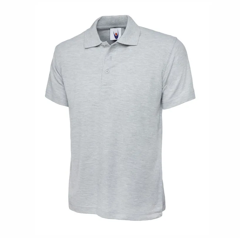 UC101 Polo Shirt Heather Grey.webp