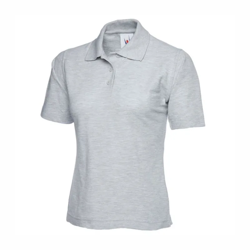 UC106 Uneek Ladies Classic Polo Shirt Heather Grey.webp