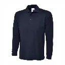 UC113 Uneek Longsleeve Classic Polo Shirt Navy.webp