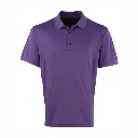 PR615 Premier Coolchecker Pique Polo Shirt Purple.webp