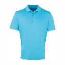 PR615 Premier Coolchecker Pique Polo Shirt Turqoise.webp