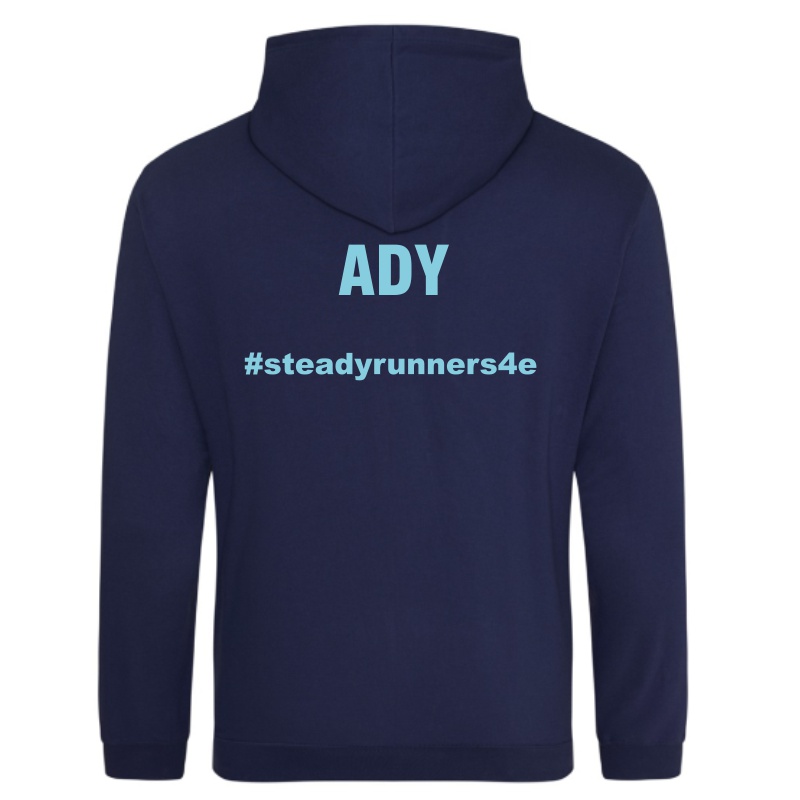 Steady Runners Hoodie Navy/Hawaiin Blue