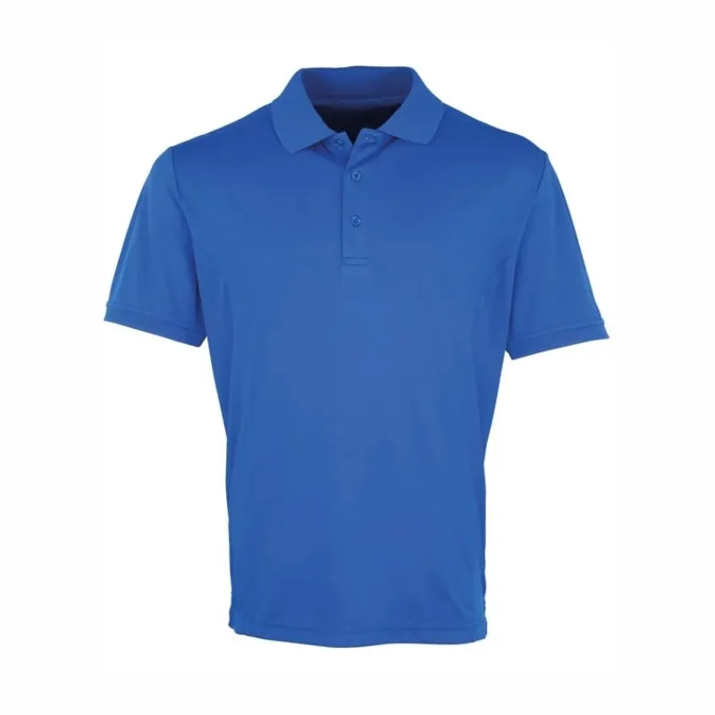 PR615 Premier Coolchecker Pique Polo Shirt Royal.webp