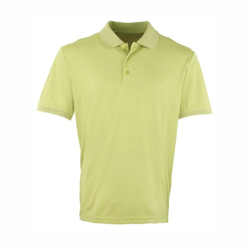 PR615 Premier Coolchecker Pique Polo Shirt Lime.webp