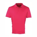 PR615 Premier Coolchecker Pique Polo Shirt Hot Pink.webp