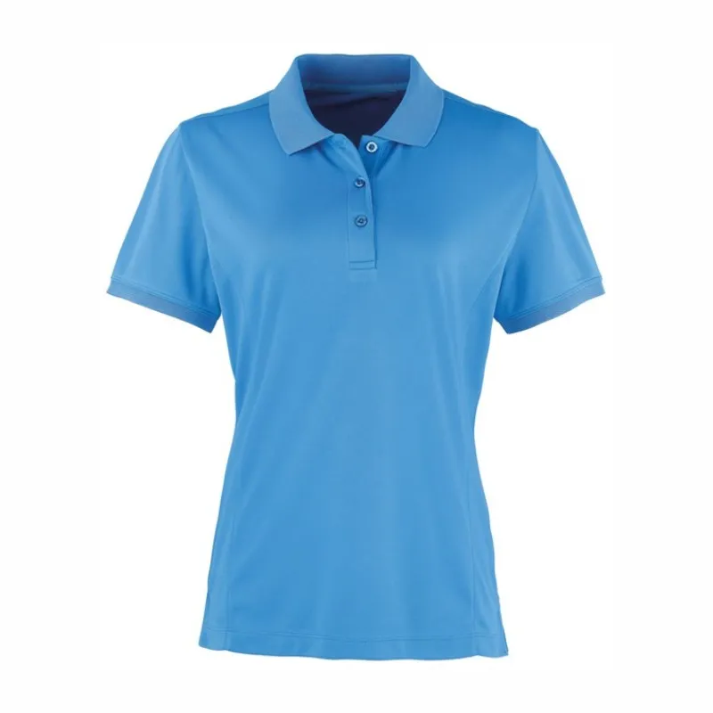 PR616 Premier Women's Coolchecker Pique Polo Shirt Sapphire.webp