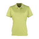 PR616 Premier Women's Coolchecker Pique Polo Shirt Lime.webp