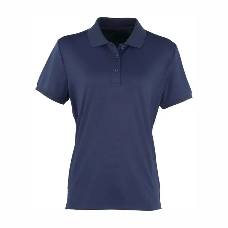 PR616 Premier Women's Coolchecker Pique Polo Shirt Navy.webp