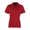 PR616 Premier Women's Coolchecker Pique Polo Shirt Burgundy.webp