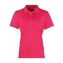 PR616 Premier Women's Coolchecker Pique Polo Shirt Hot Pink.webp