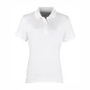 PR616 Premier Women's Coolchecker Pique Polo Shirt White.webp