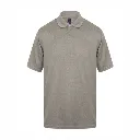 HB475 Henbury Coolplus Polo Shirt Heather Grey.webp