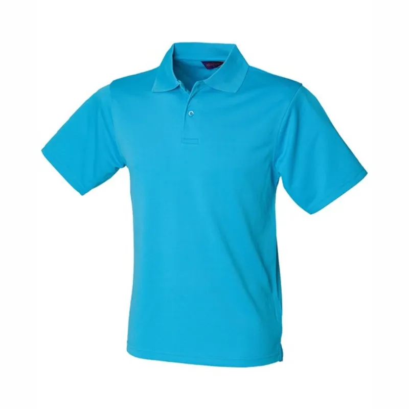 HB475 Henbury Coolplus Polo Shirt Turqoise.webp