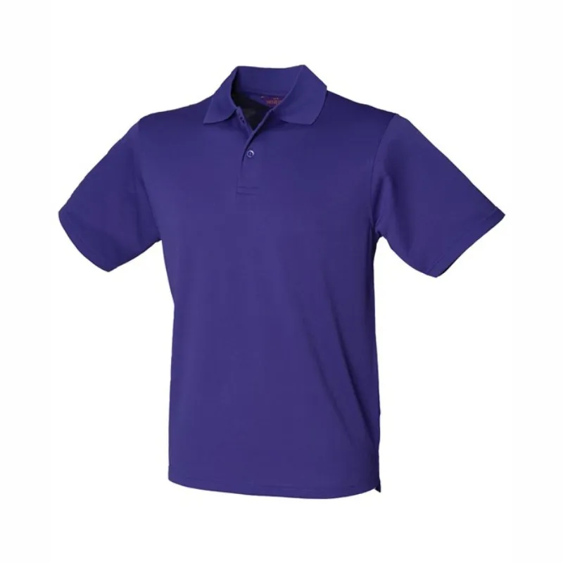 HB475 Henbury Coolplus Polo Shirt Bright Purple.webp