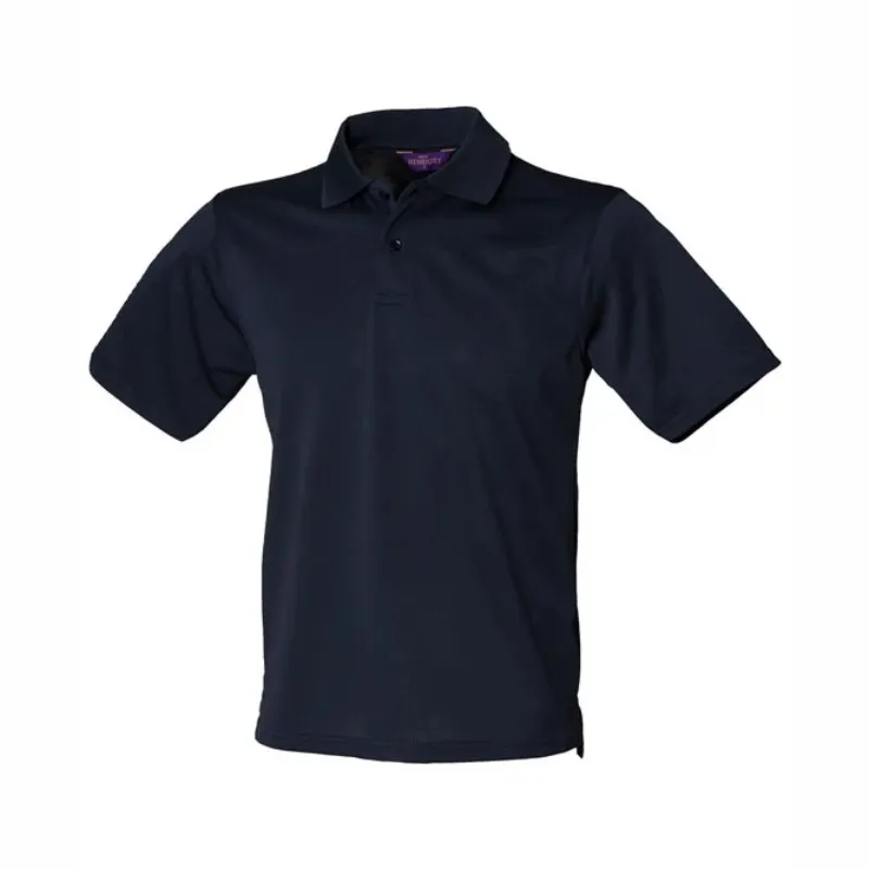 HB475 Henbury Coolplus Polo Shirt Navy.webp