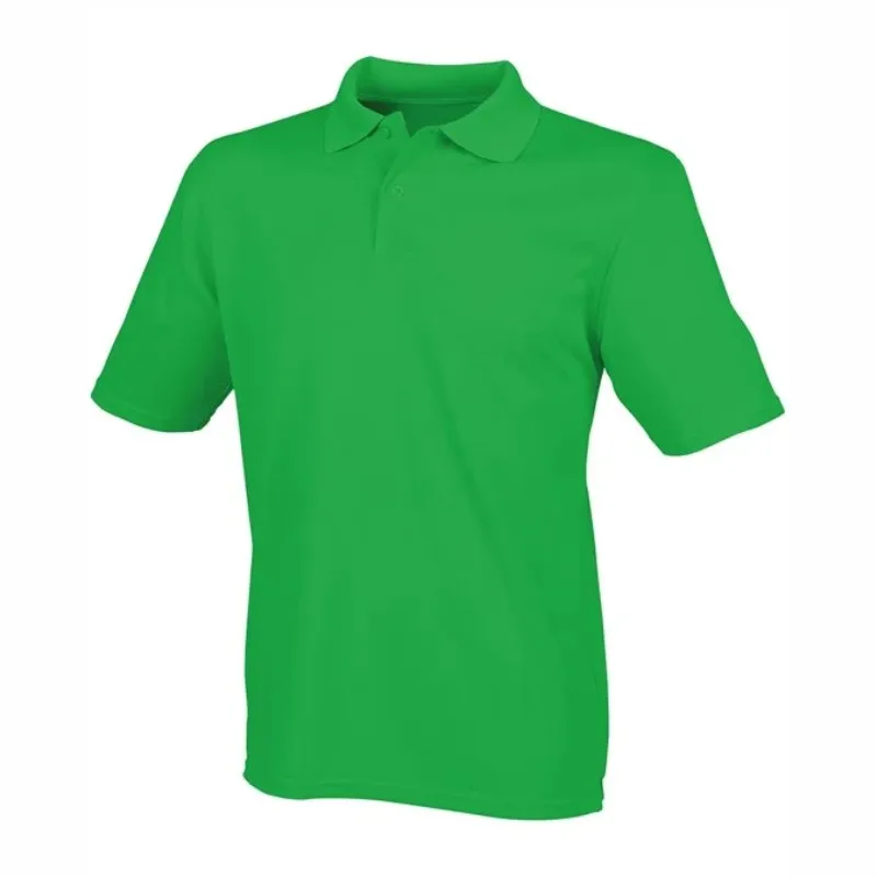 HB475 Henbury Coolplus Polo Shirt Kelly Green.webp