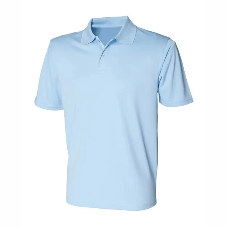 HB475 Henbury Coolplus Polo Shirt Light Blue.webp