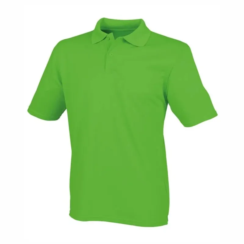 HB475 Henbury Coolplus Polo Shirt Lime Green.webp