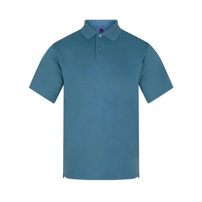 HB475 Henbury Coolplus Polo Shirt Airforce Blue.webp