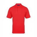 HB475 Henbury Coolplus Polo Shirt Red.webp