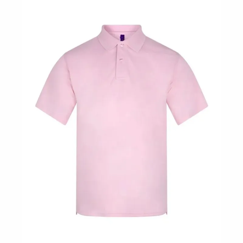 HB475 Henbury Coolplus Polo Shirt Baby Pink.webp