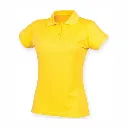 HB476 Henbury Women's Coolplus Polo Shirt Yellow.webp