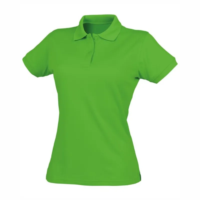 HB476 Henbury Women's Coolplus Polo Shirt Lime Green.webp