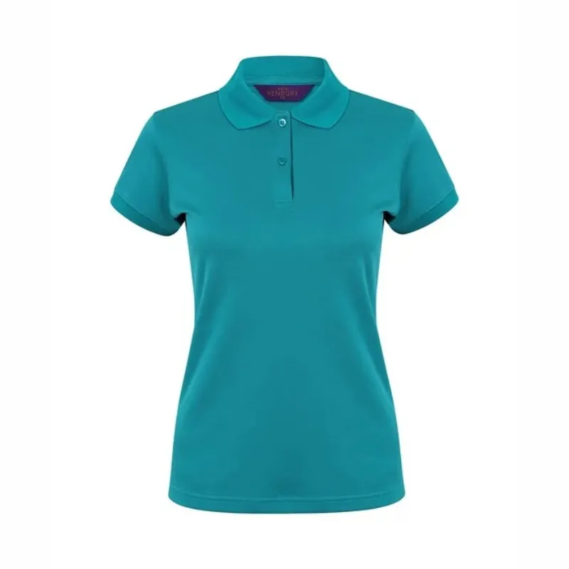 HB476 Henbury Women's Coolplus Polo Shirt Bright Jade.webp