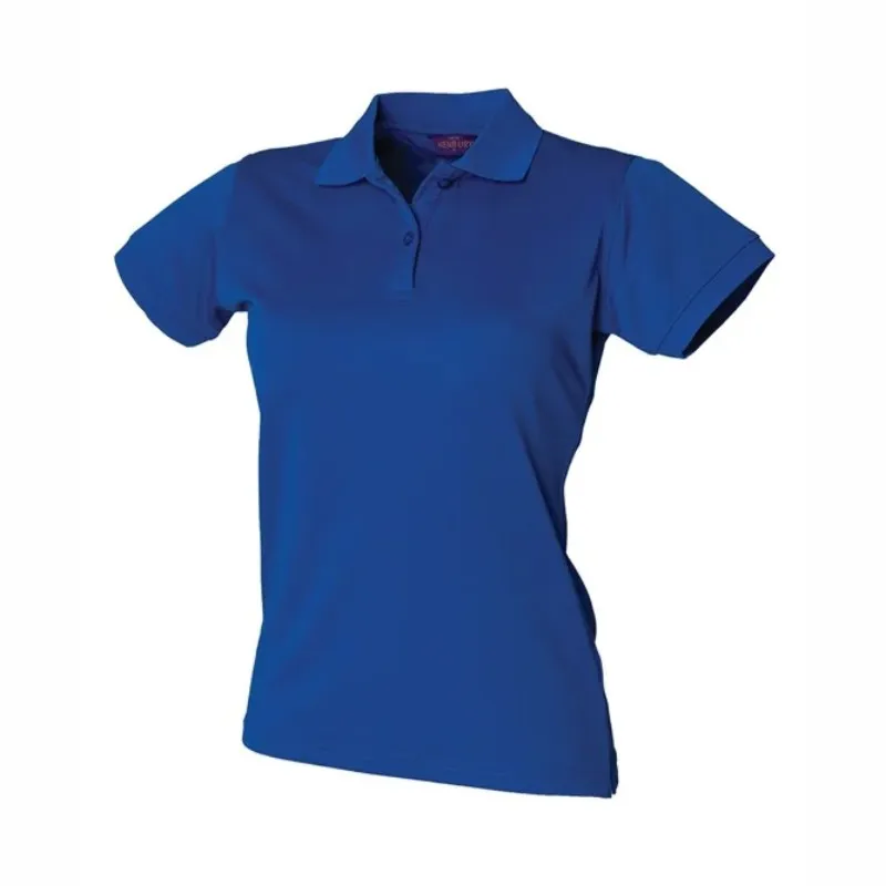 HB476 Henbury Women's Coolplus Polo Shirt Royal.webp