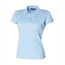 HB476 Henbury Women's Coolplus Polo Shirt Light Blue.webp