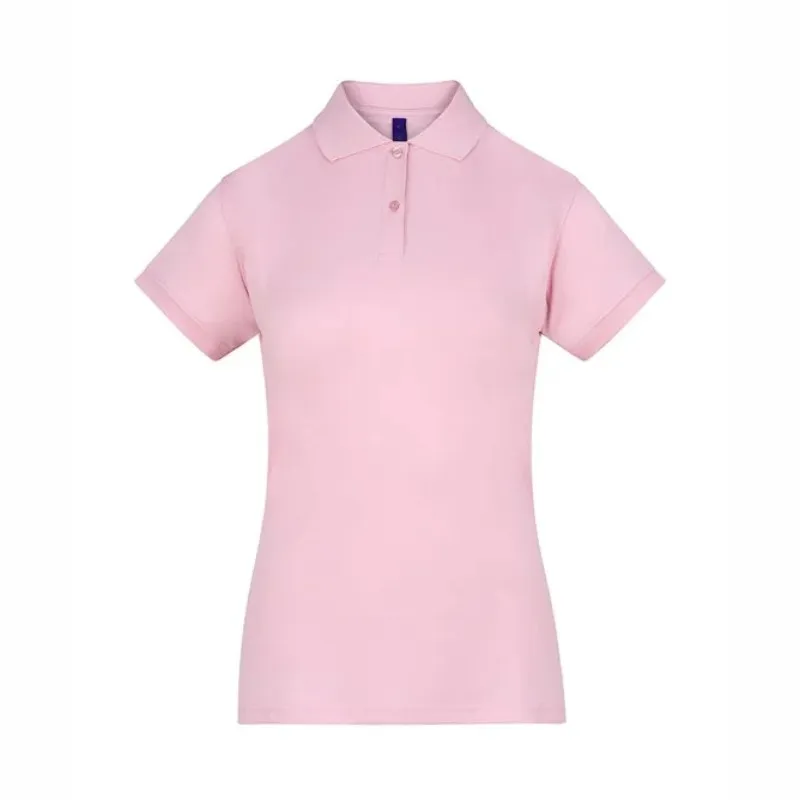 HB476 Henbury Women's Coolplus Polo Shirt Baby Pink.webp