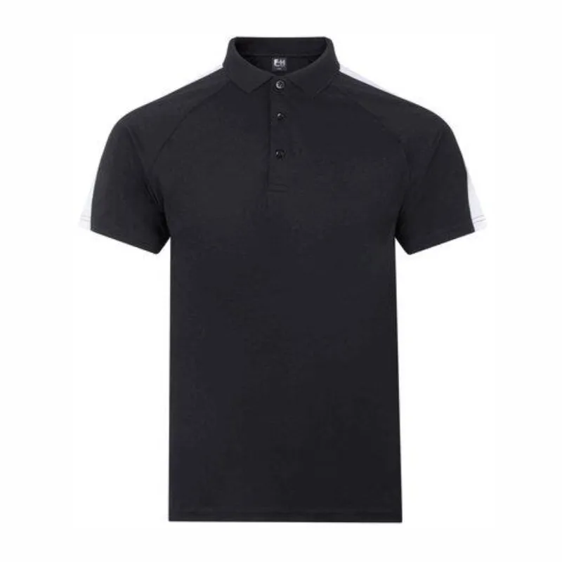 LV291 Finden Hales Team Polo Shirt Black White.webp